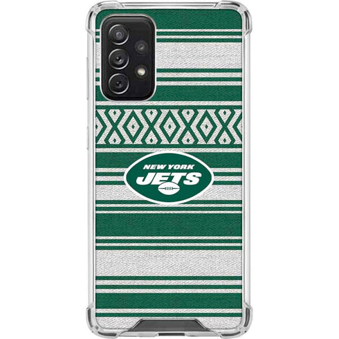NFL New York Jets Trailblazer Galaxy A72 5G Clear Case